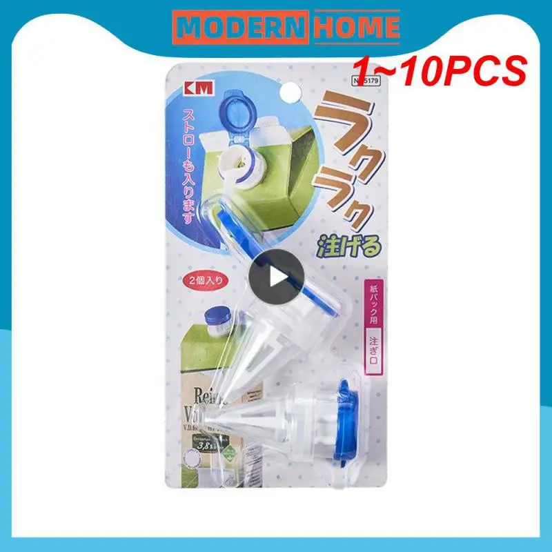 

1~10PCS Convenient Spill-proof Closure With Lid Modern Milk Drink Extension Mouth Sanitary Leakproof Creative Diverter