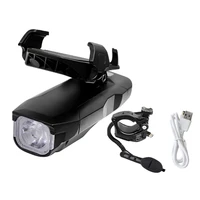multifunctional bike lights set lights with phone holder 4 in 1 front bike light bike headlight waterproof adjustable