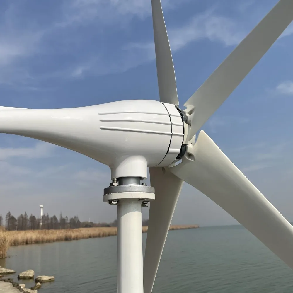 5000W 12V 24V 48V Wind Energy Generator Small Power Turbine Windmill for Home Farm With MPPT Controller Regulator You