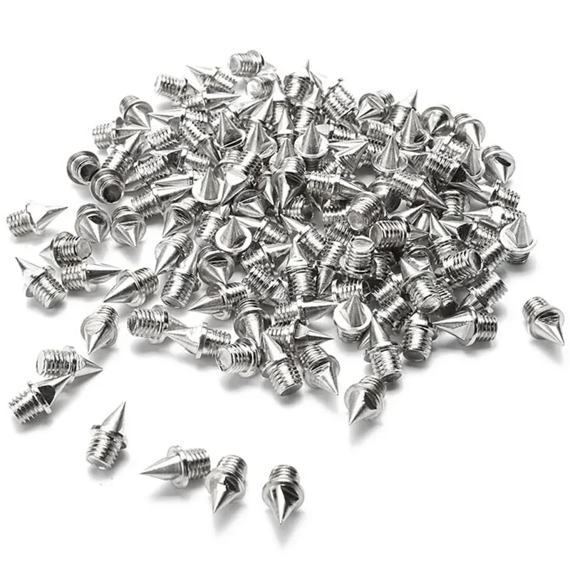 

120Pcs Spikes Studs Cone Replacement Shoes Spikes for Sports Running Track Shoes Trainers Screwback Gripper 7Mm