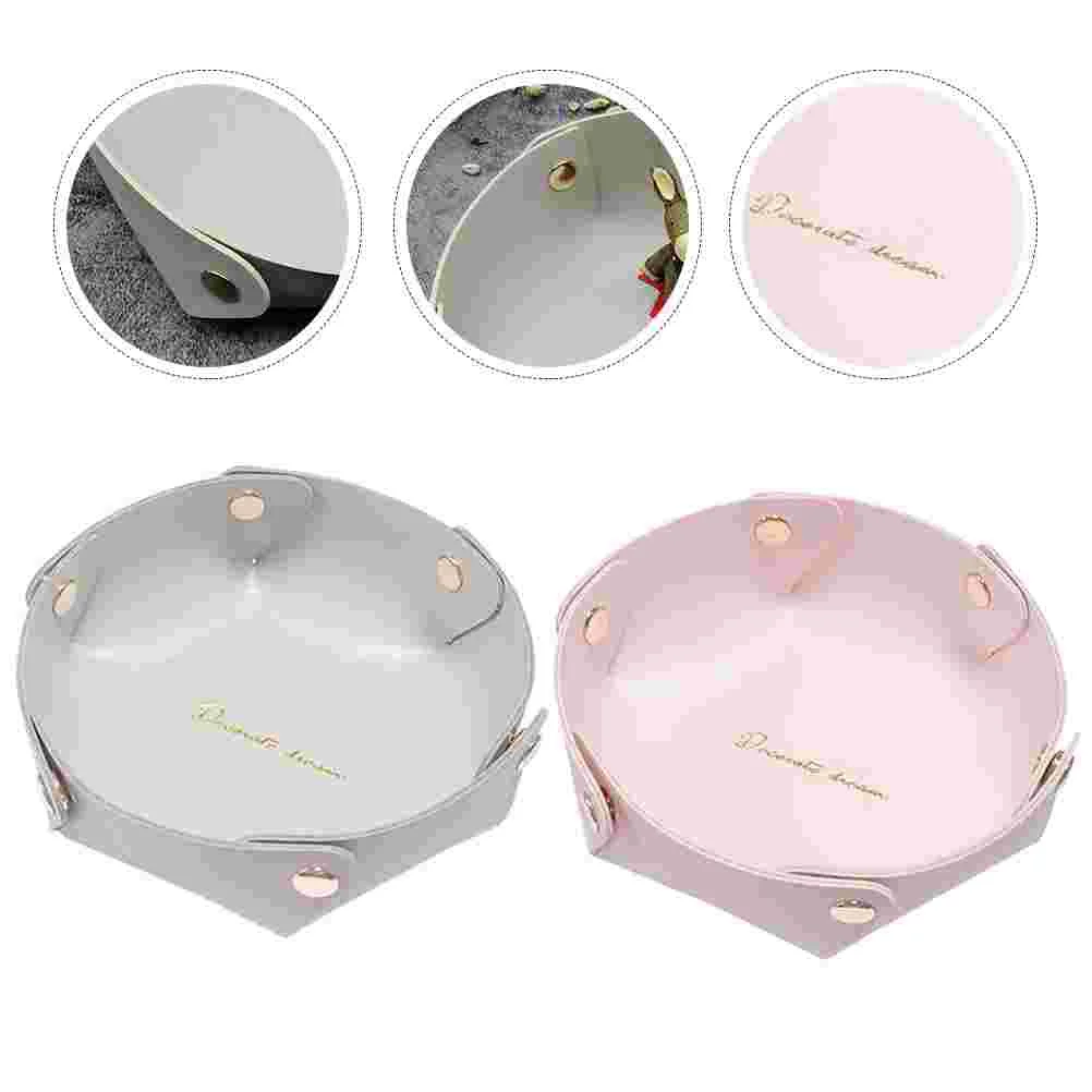 

2pcs Entryway Key Chain Trays Desktop Triangle Trays Jewelry Finishing Organizers