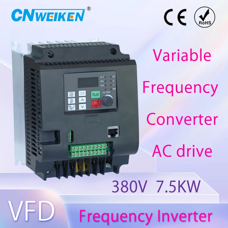 

Vector Control frequency converter Three-phase variable frequency inverter 380V 7.5kw 11kw ac motor speed controller