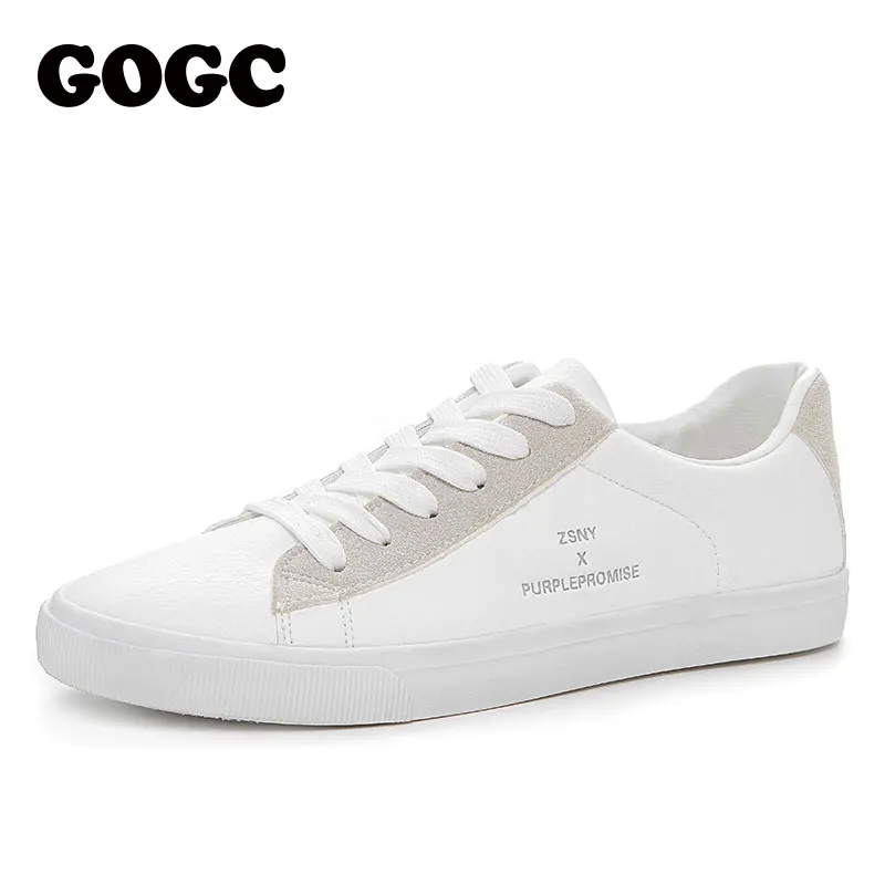 Женские кожаные кроссовки GOGC, повседневная обувь с вулканизированной подошвой, белые, модель G784 на весну-лето, 2022