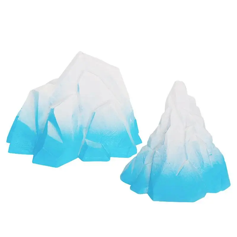 

Aquarium Statue Decor 2 PCS Arctic Statue Iceberg For Fish Tank Waterproof Creative PVC Ornaments Heat Resistant For Fish Tank