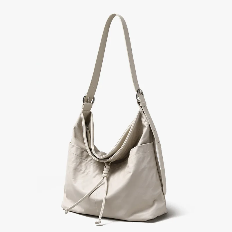 2024 Новая женская сумка-тоут из натуральной кожи с бантом для подмышек сумка через