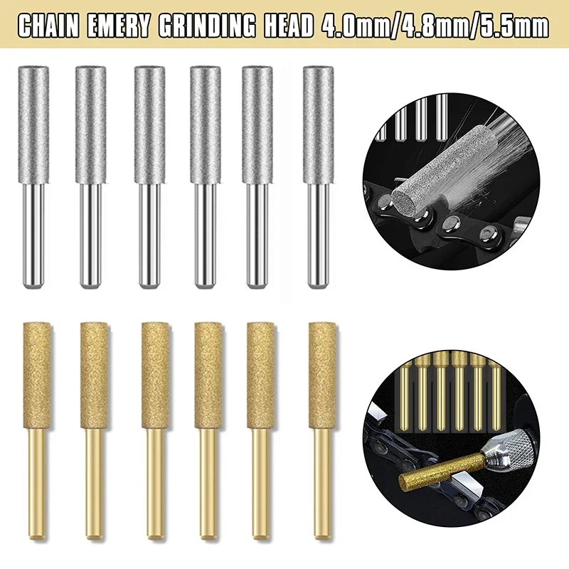 Цилиндрический стержень с алмазным покрытием для точилки бензопилы Landgoo Brand 4/4 8/5 5