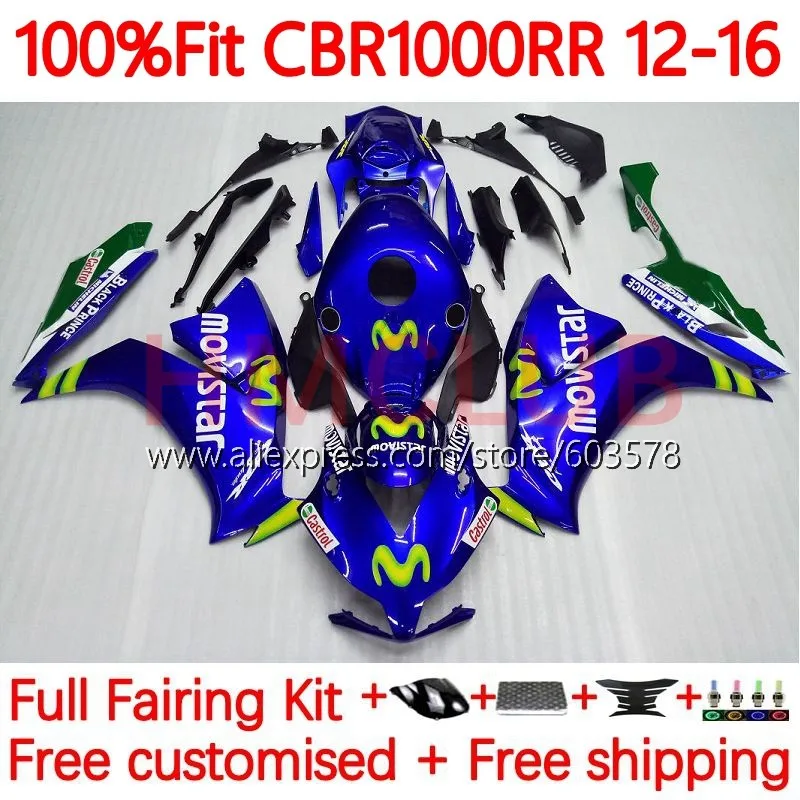 

Injection For HONDA CBR1000 CBR 1000RR 1000 RR Movistar Blue CBR1000RR 2012 2013 2014 2015 2016 12 13 14 15 16 Fairings 112No.14
