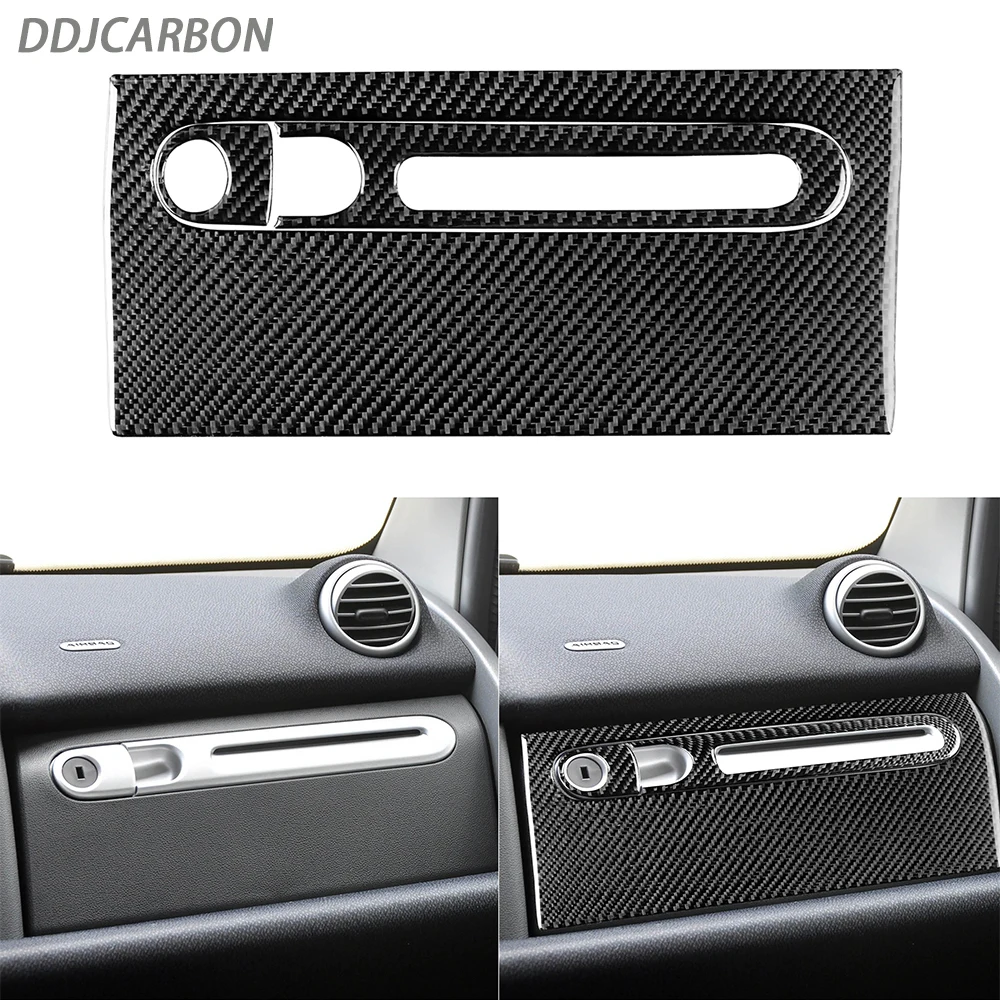 

Для Benz Smart Fortwo 2011-2015 углеродное волокно совместный пилот коробка для хранения ручки панели костюмы отделка крышки автомобиля аксессуары для интерьера стикер