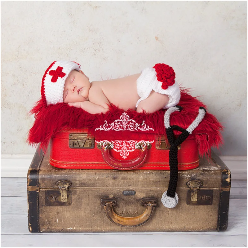 Реквизит для фотосъемки новорожденных аксессуары маленьких девочек вязаный