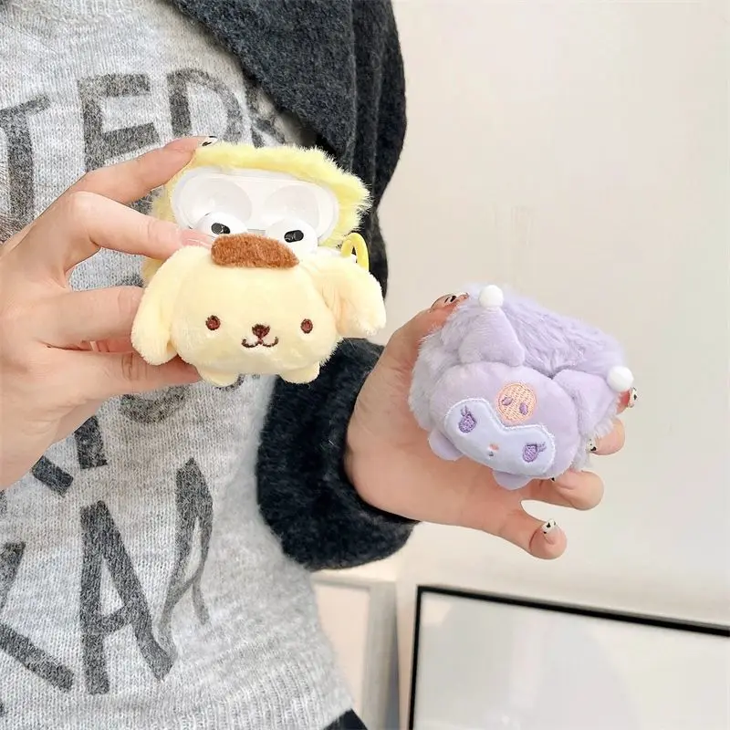 MINISO Sanrio аниме Осень-зима Airpods плюшевые наушники Женская милая плюшевая