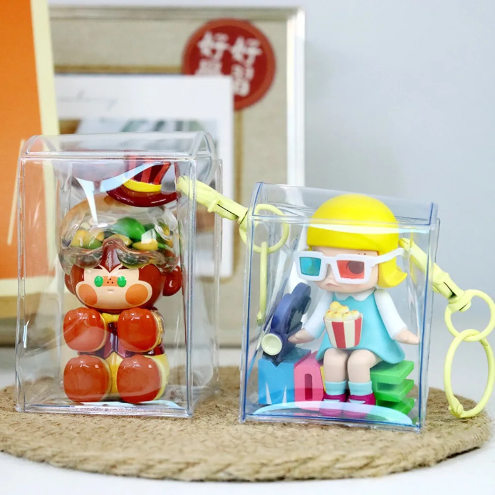 Витринный пакет ПВХ куклы дисплей брелок прозрачный пыленепроницаемый с