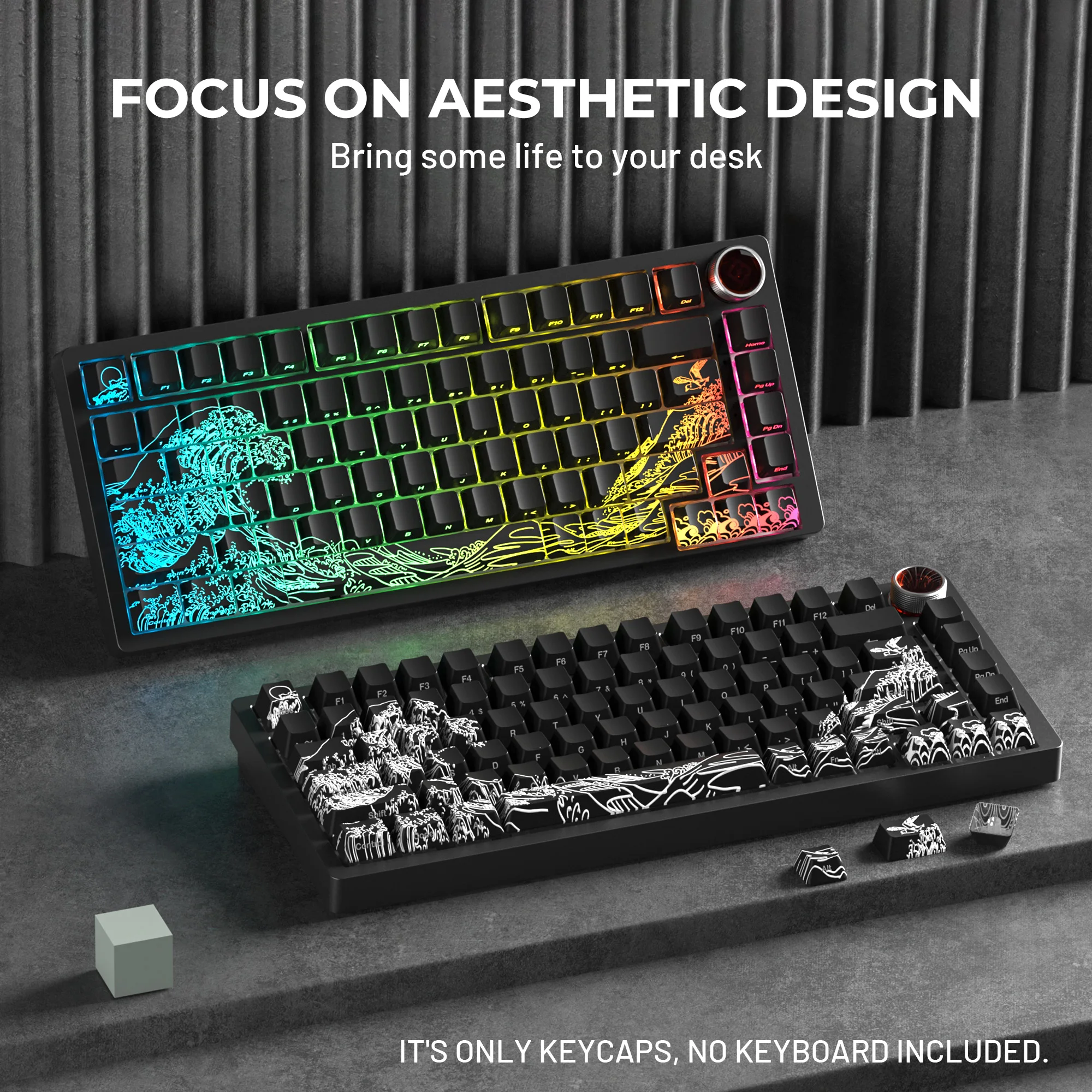 XVX Kanagawa 2.0 набор клавиш черных IMD-Tech 61 клавиша