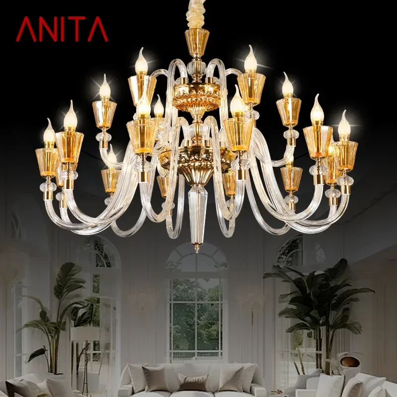 ANITA современный хрустальный подвесной светильник французская роскошная