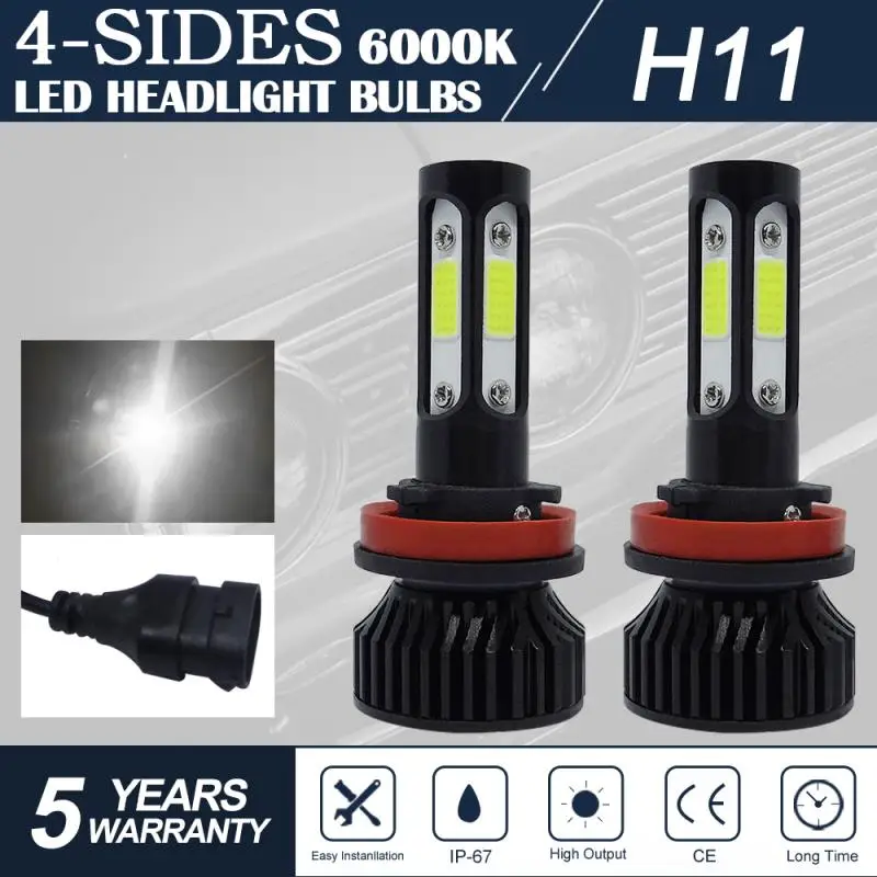 

360 Degree No Dead Angle Lighting Fog Lamp H8/9/11 Plug&play Headlamp Mini Led Headlight Car Accessories Car Bulb Kit