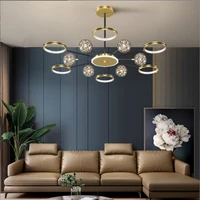 dimmable modern led chandelier creative home decoration pendant lights for living dining room villa lamps luxury indoor lighting