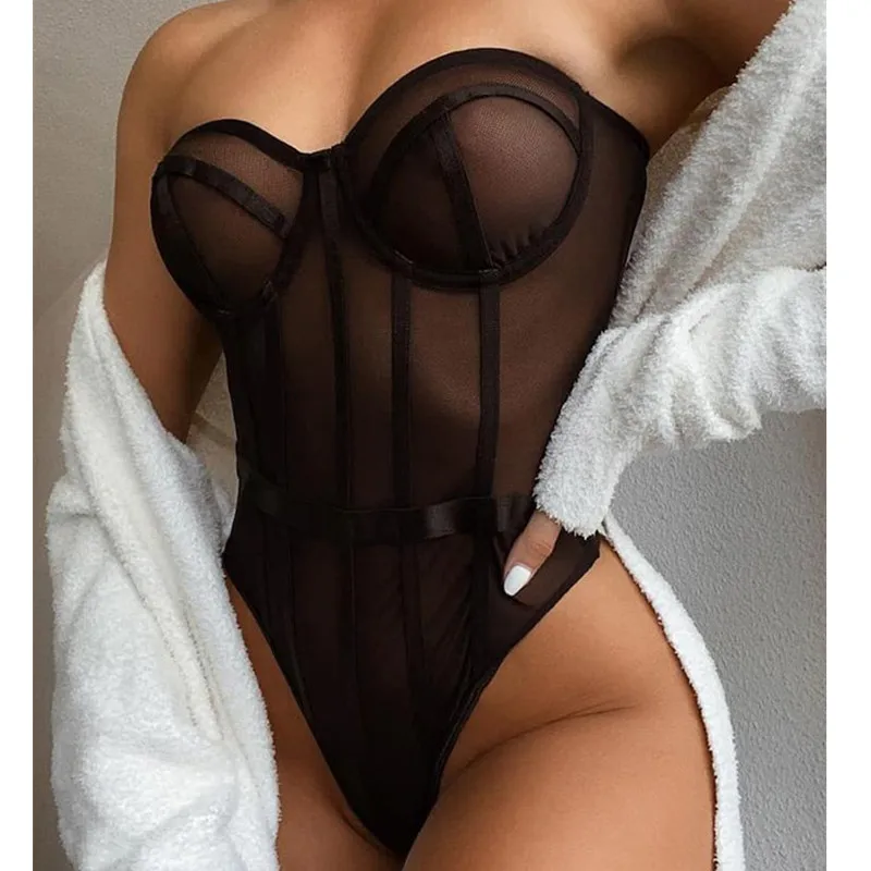 

Sexy Bodysuit Women Lace Strapless Bodies For Women Female Bodys Overalls For Women Slim One Piece Bodycon Body Suit