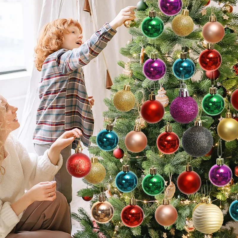 Рождественские шары елочные украшения Фенечки Вечерние свадебные Пластиковые