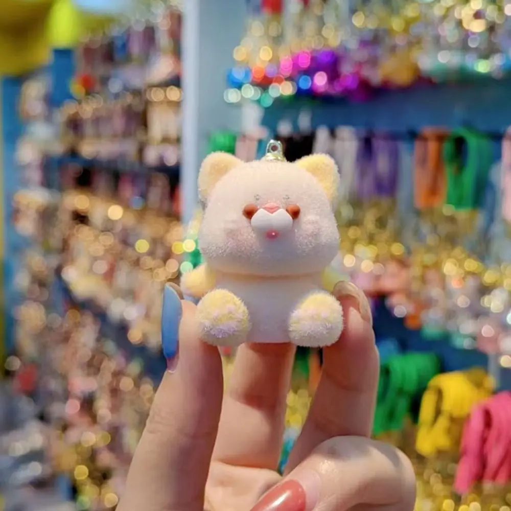 Наручная веревка флокированный сиамский кот брелок для ключей ворсовое покрытие