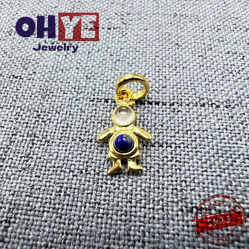 

Женская подвеска с испанским медведем, ювелирные изделия из серебра 925 пробы, индивидуальный Золотой злодейский узор, милая индивидуальная красивая мода