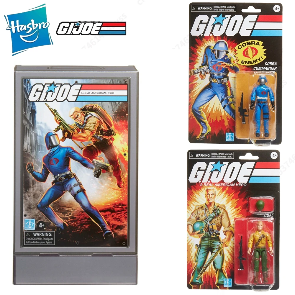 

В наличии Hasbro G.i. Экшн-фигурка Джо Ги Джо классифицированная серия ретро Duke Vs. Cobra Commander 3,75 модель игрушка коллекционный подарок