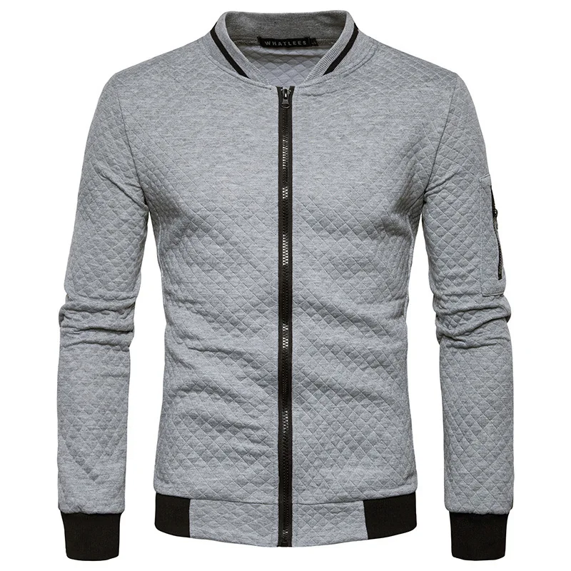 

MRMT 2023 Brand New Men's Sweatshirts Diamond Lattice Color Men Sweatshirts Zipper Collar Coat Man Sweatshirt For Male Jackets
