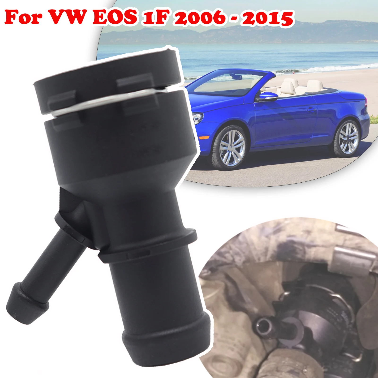 Для VW EOS 1F 2006 2007 2008 - 2015 автомобильный Теплообменный Фланец охлаждающей жидкости