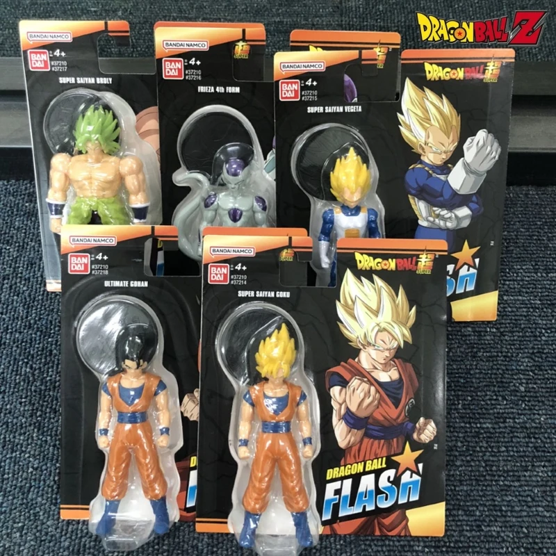 

Genuien Bandai Dragon Ball Flash Super Saiyan Son Goku Vegeta Frieza Son Gohan Broli Anime Model Action Figure Decoration Toys