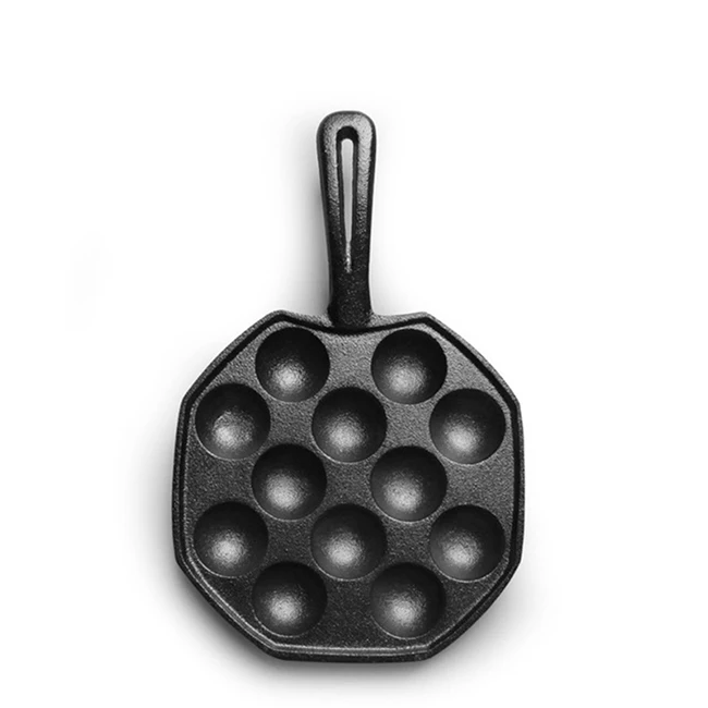 

12/14 Cavities Takoyaki Pan Takoyaki Maker Octopus Small Balls Baking Pan Home Cooking Tools Kitchenware Supplies