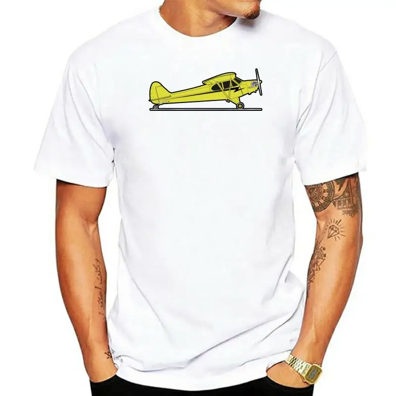 

2022 Men T Shirt Fashion Cheap Crew Neck Men'S Top Tee Aeroclassic PPL Pilot Piper Cub Aircraft Inspired T-shirt