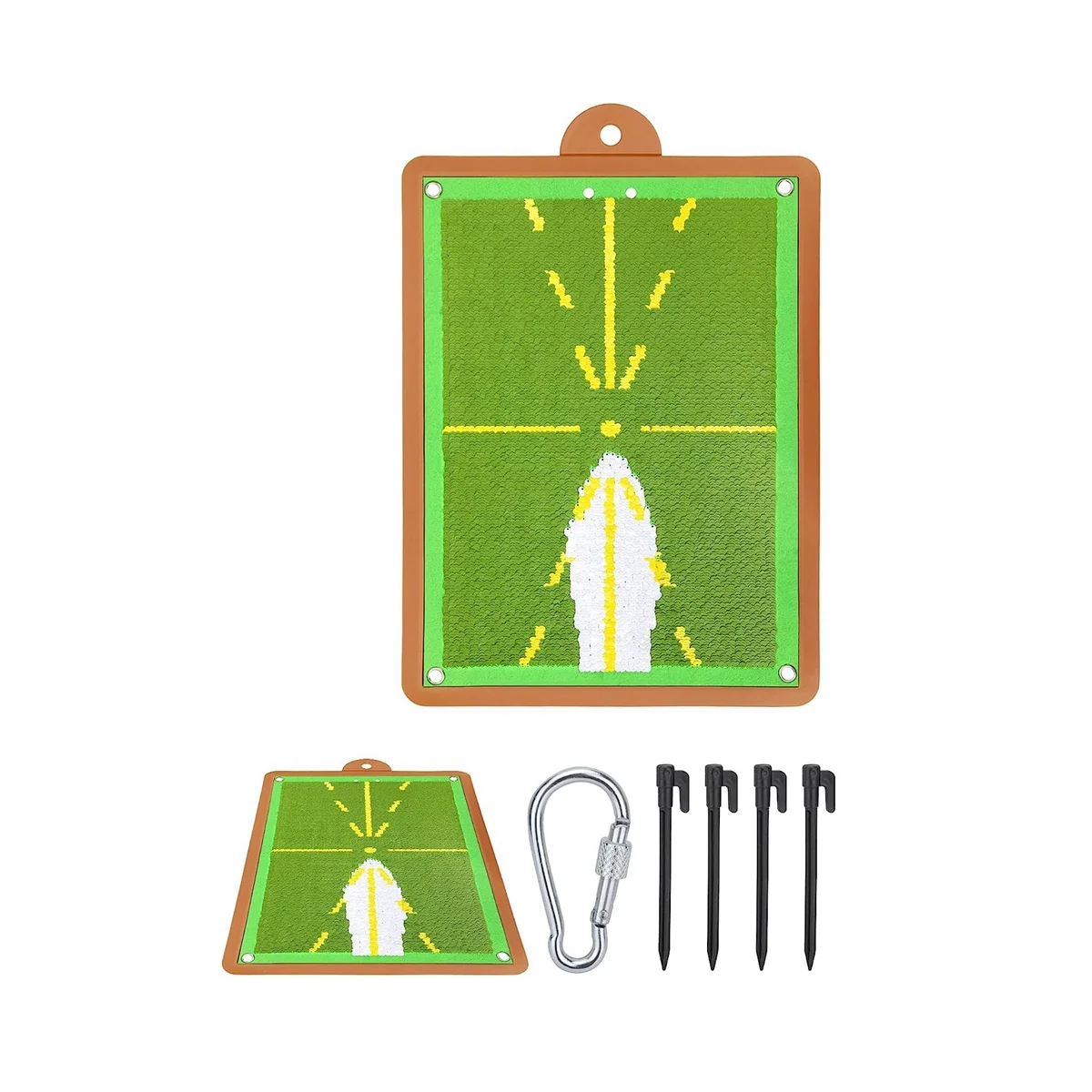 

Golf Training Mat for Swing Detection Batting,Path Feedback Golf Swing Mat,Advanced Golf Training Aid for Indoor/Outdoor