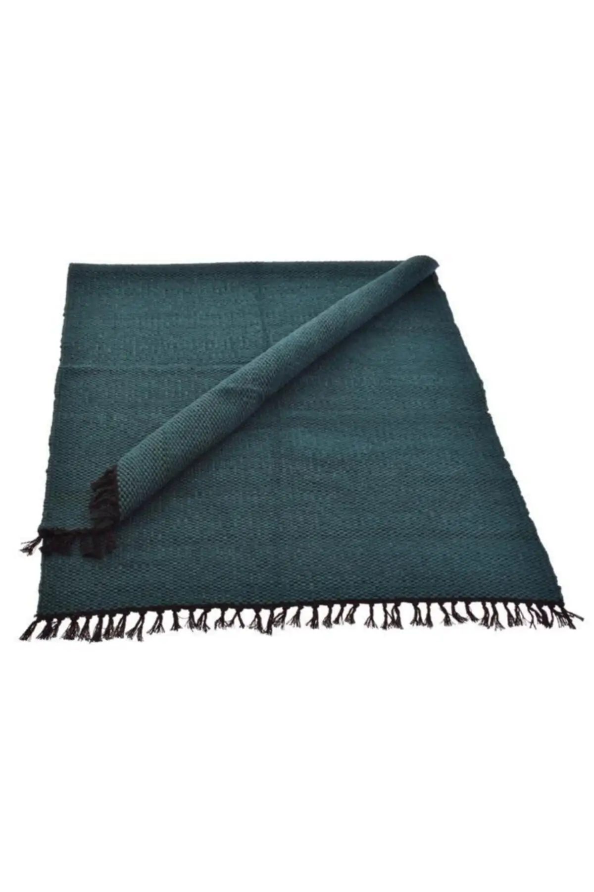 

Хлопковый нескользящий ковер высокого качества, богемный ковер, ручная работа, тканый зеленый ковер ткани 70x150 см k0421 (S1 / R22)