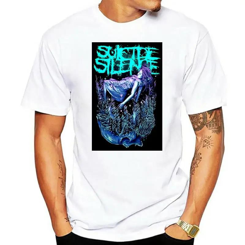 

Camiseta de manga corta de algodón para hombres, camisa de moda de Suicide Silence Watergrave, Envío Gratis