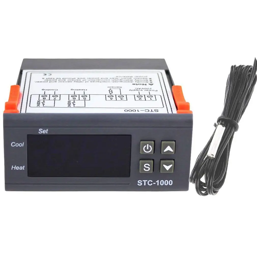 

STC-1000 Professional Digital All-Purpose Temperature Controller Thermostat Aquarium With Sensor Probe Cable