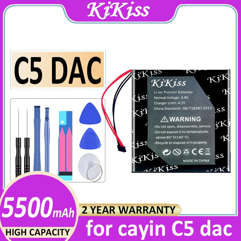 Оригинальный аккумулятор KiKiss 4000 мАч/6600 мАч для cayin C5 dac i5 N3 N6 Player N6ii A01 N 6 Mk2 батарея