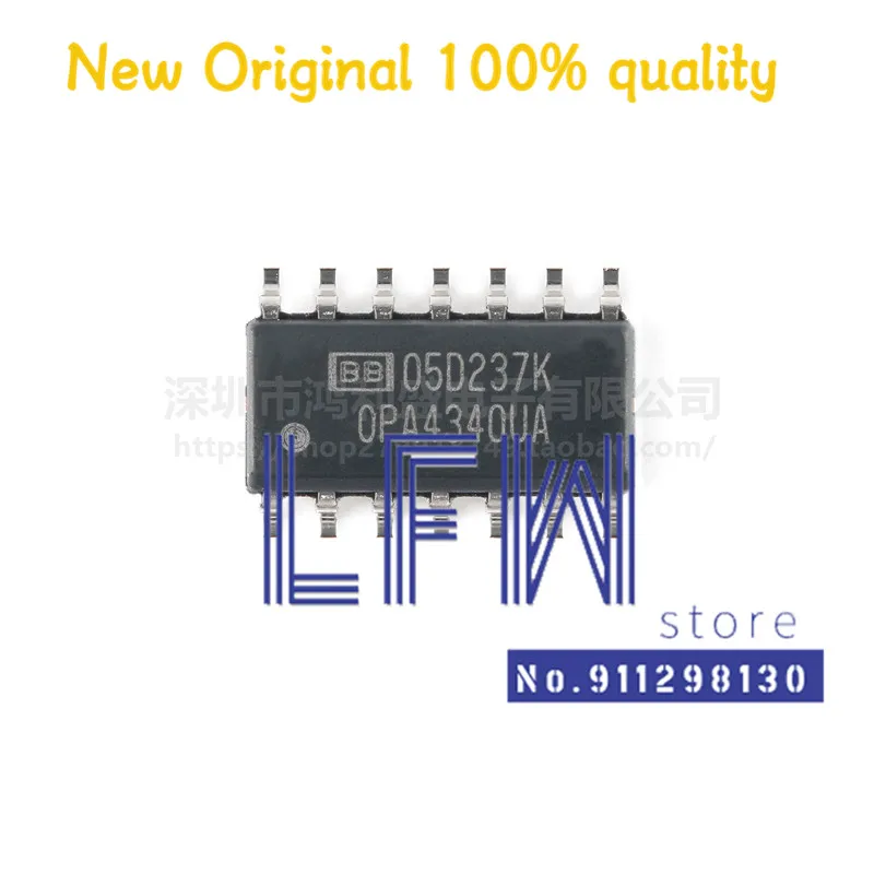 

5pcs/lot OPA4340UA/2K5 OPA4340UA OPA4340U OPA4340 SO0P14 Chipset 100% New&Original In Stock