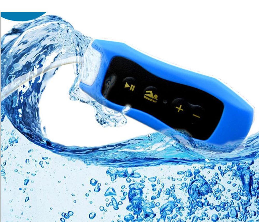 

003 Waterproof IPX8 Clip MP3 Player FM Radio Stereo Sound 4G/8G Swimming Diving Surfing Cycling Sport Music Player