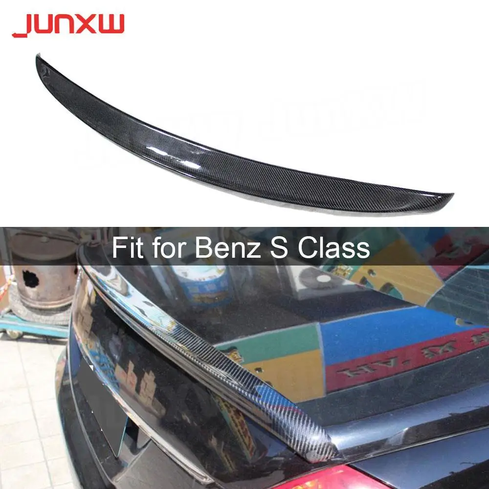 

Carbon Fiber Rear Spoiler Wings for Mercedes Benz S Class W221 4 Door S400 S500 S600 S63 AMG 2005-2013 Car Styling