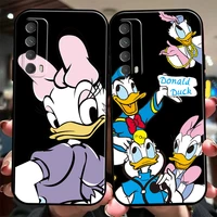 disney donald duck cartoon phone case for huawei p smart z 2019 2021 p20 p20 lite pro p30 lite pro p40 p40 lite 5g coque soft