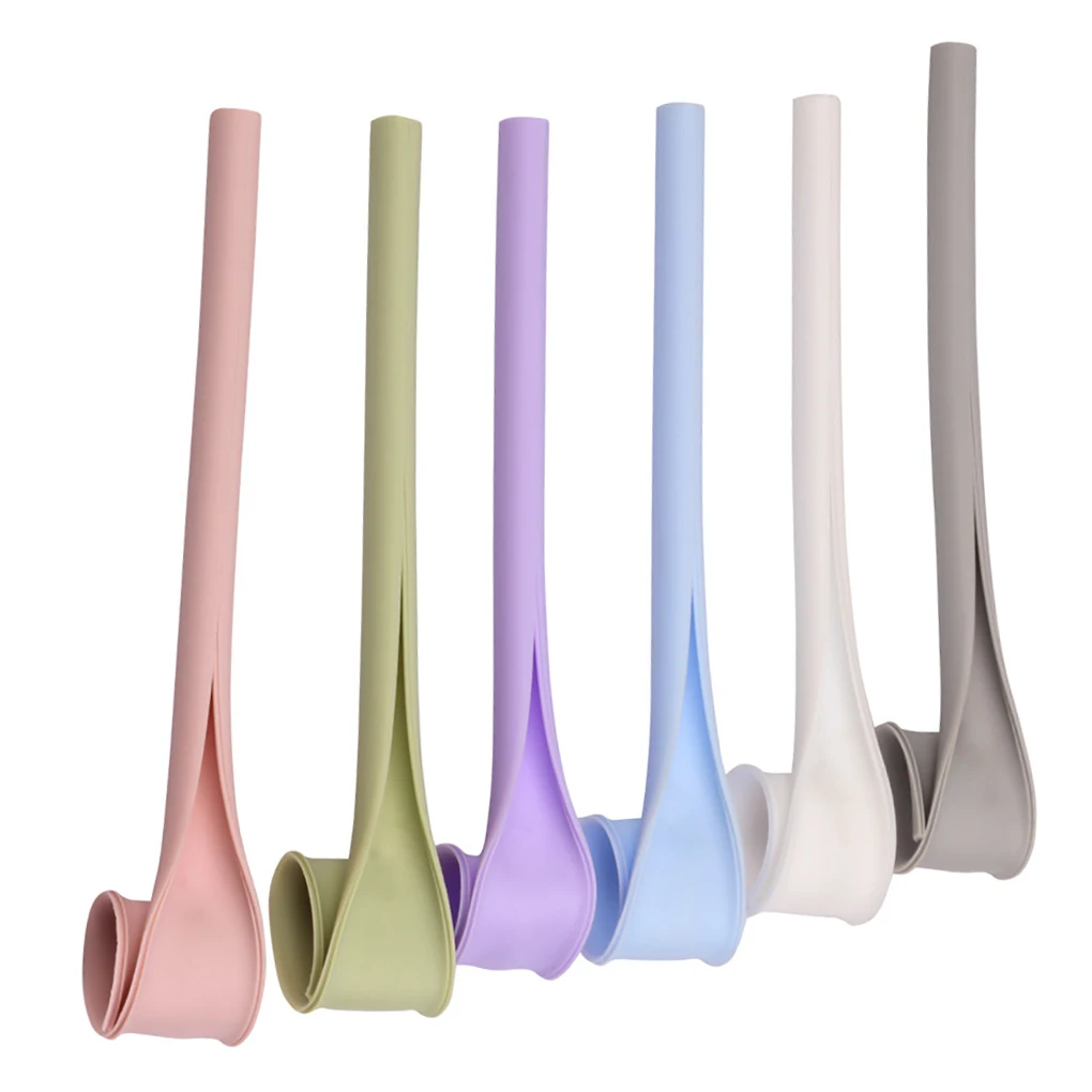 

6 Pieces Drinking Snap Straws Silicone Straw Set Sucker Kit Restaurant