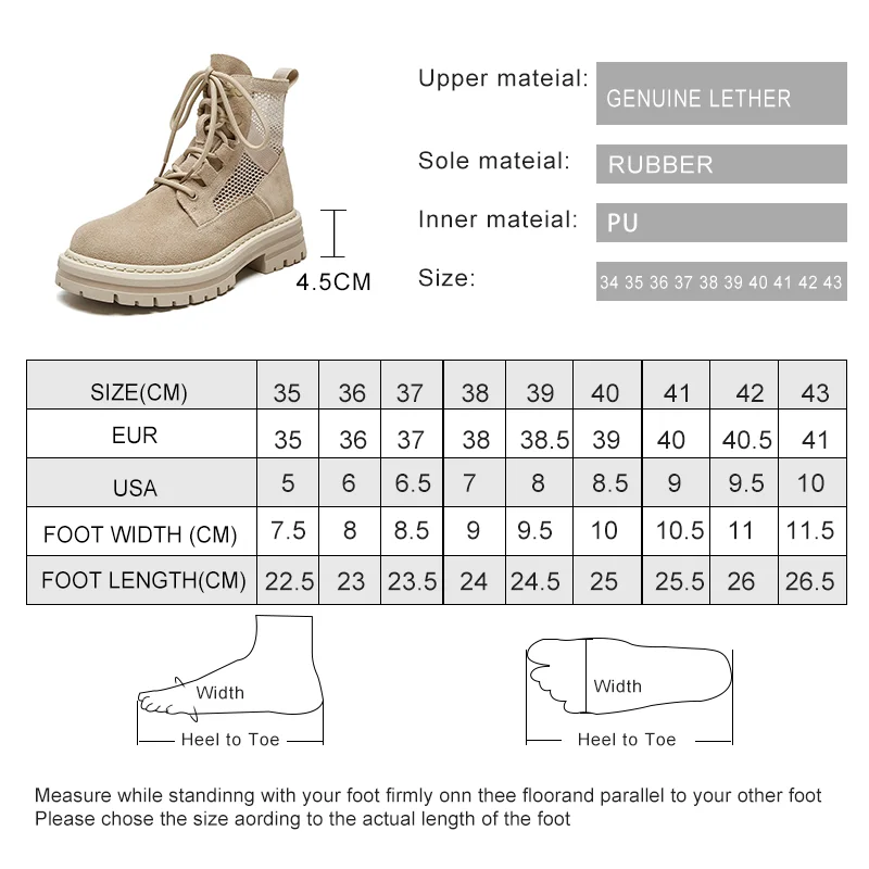 AIYUQI Mesh Boots Women 2023 New Summer Cool Boots Women British Style Casual Genuine Leather Women Short Boots