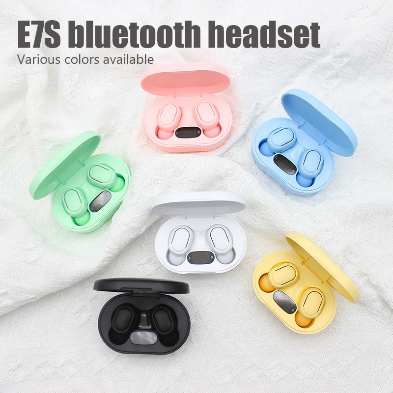 E7S TWS Fone Bluetooth Earphone 5.2 Wireless Headphones Noise Cancelling Earbuds with Mic Wireless Bluetooth Headset for Xiaomi enlarge