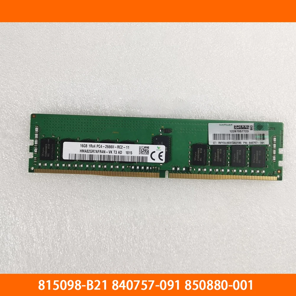 Server Memory 815098-B21 840757-091 850880-001 16G 16GB DDR4 2666 1RX4 PC4-2666V Fully Tested