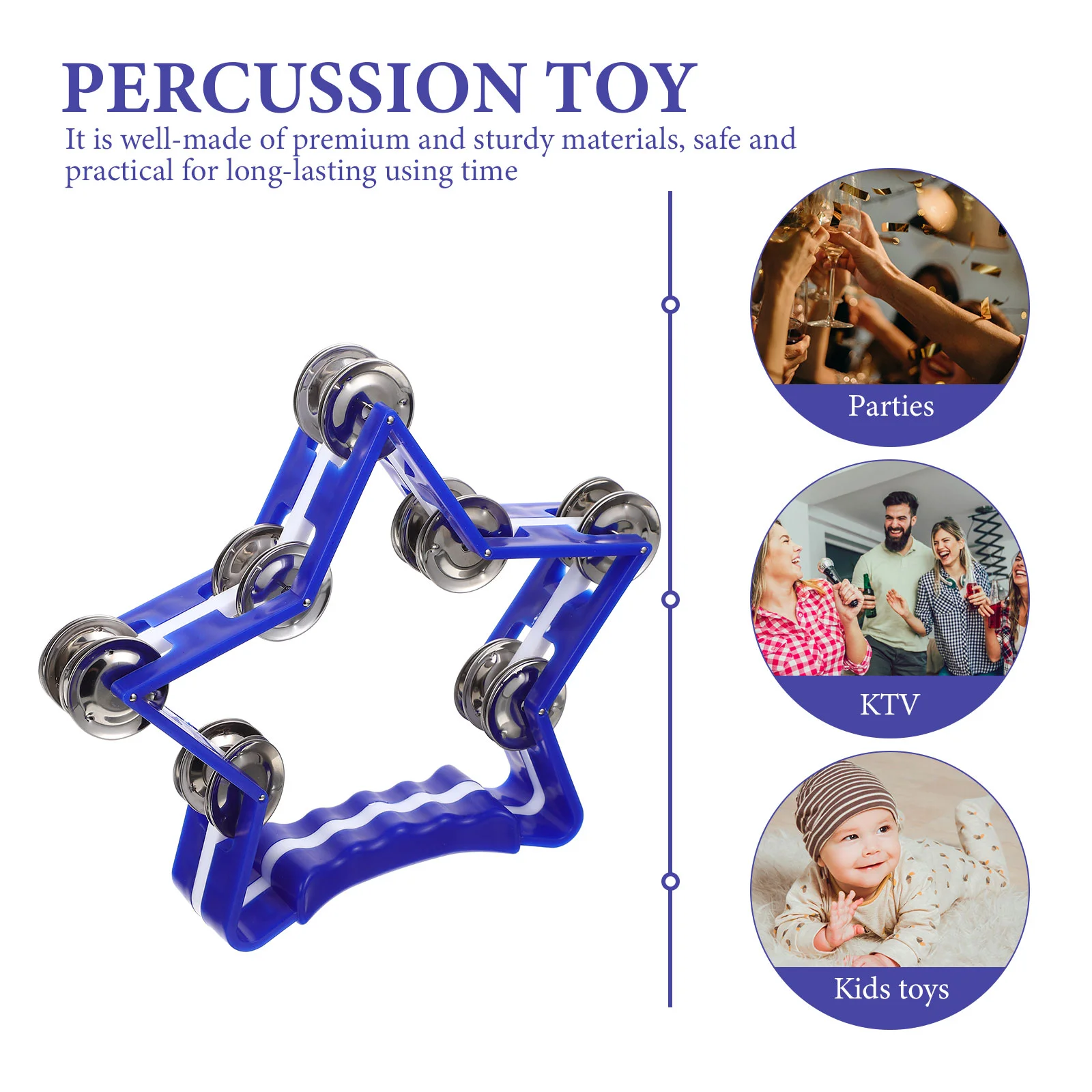 Пентаграмма колокольчик реквизит вечерние веселые музыкальные инструменты