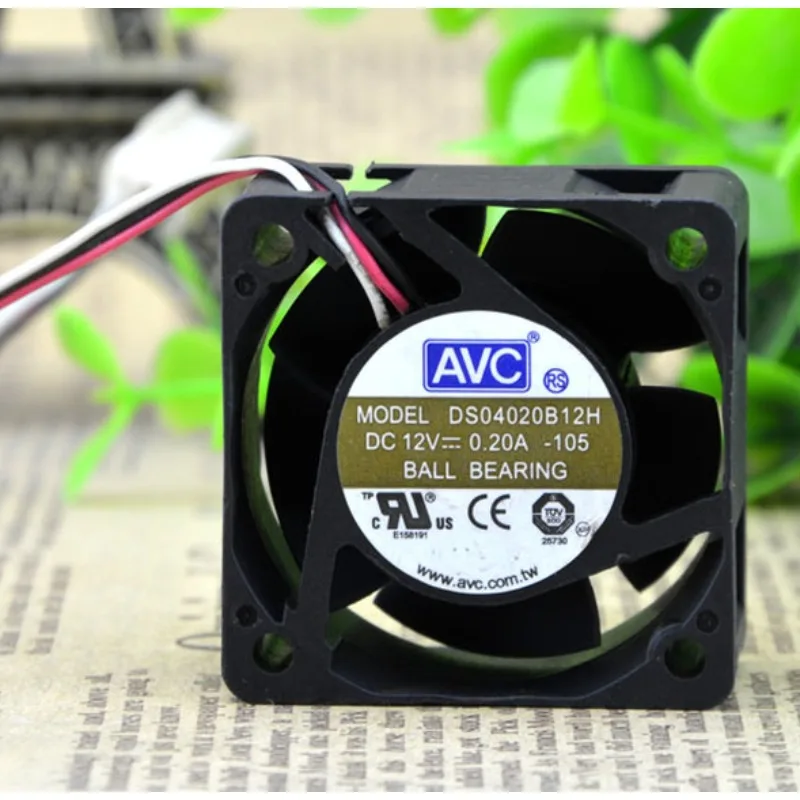 Новый вентилятор охлаждения процессора для AVC DS04020B12H 12 В 0,20a, кулер с переключателями сервера 4020 40x40x20 мм