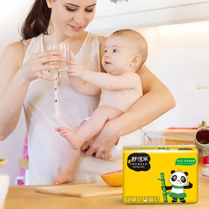 

60pcs/pack Nature bamboo Soft Paper Napkin for Table Dinner Paper Tissues New