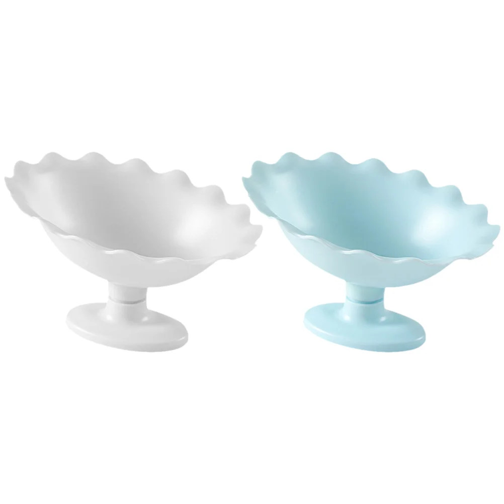 

2pcs Practical Unique Reusable Creative Utility Plate Decorative Tray Serving Dish Serving Plate for Party