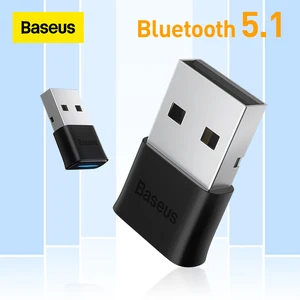 Baseus USB Bluetooth адаптер ключ 5,1 приемник передатчик для ПК динамик беспроводная мышь USB передатчик музыка аудио адаптер