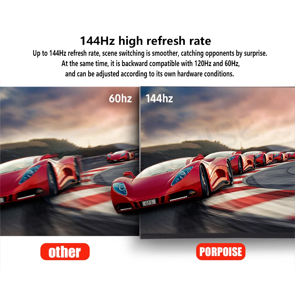 Портативный монитор 144 Гц 17,3 дюйма, безрамочный экран IPS HDR с защитой глаз USB C игровой дисплей 1920X1080 для ноутбука, ПК, XBOX, PS4, Switch on.