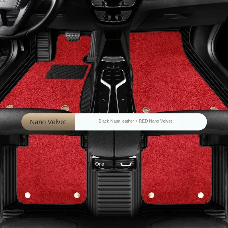 Напольный коврик из искусственной кожи и нано-бархата для Cadillac SRX 5 мест 2010-2016 CT4 CT5