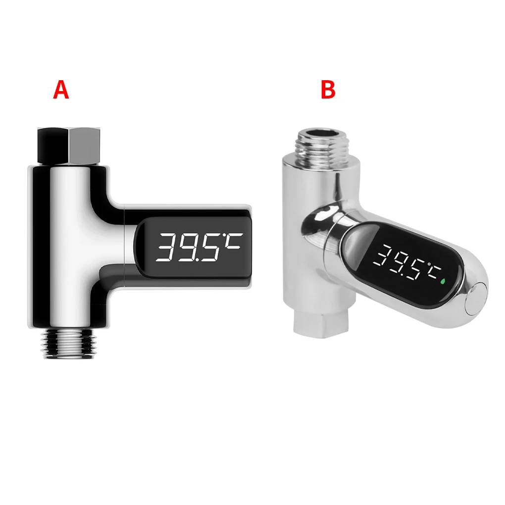 

Вращающийся на 360 ° цифровой светодиодный термометр для душа с отображением температуры для ванной и детской комнаты Электрический измерит...